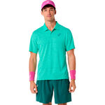 Ropa de tenis ASICS ASICS Match Jacquard    Polo Hombres-verde