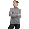 Tech 1/2 Zip-Twist Camiseta de manga larga Mujeres-verde, negro