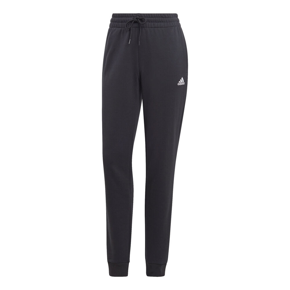 adidas Essentials Linear French Terry Cuffed Pantalón De Entrenamiento Mujeres-Negro,Blanco