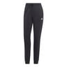 Essentials Linear French Terry Cuffed Pantalón De Entrenamiento Mujeres-Negro,Blanco