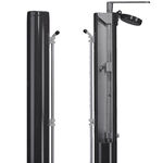 Accesorios de pista Tegra Tegra ASS Postes De Redes De Tenis 83mm Redondo,Aluminio-Verde Oscuro