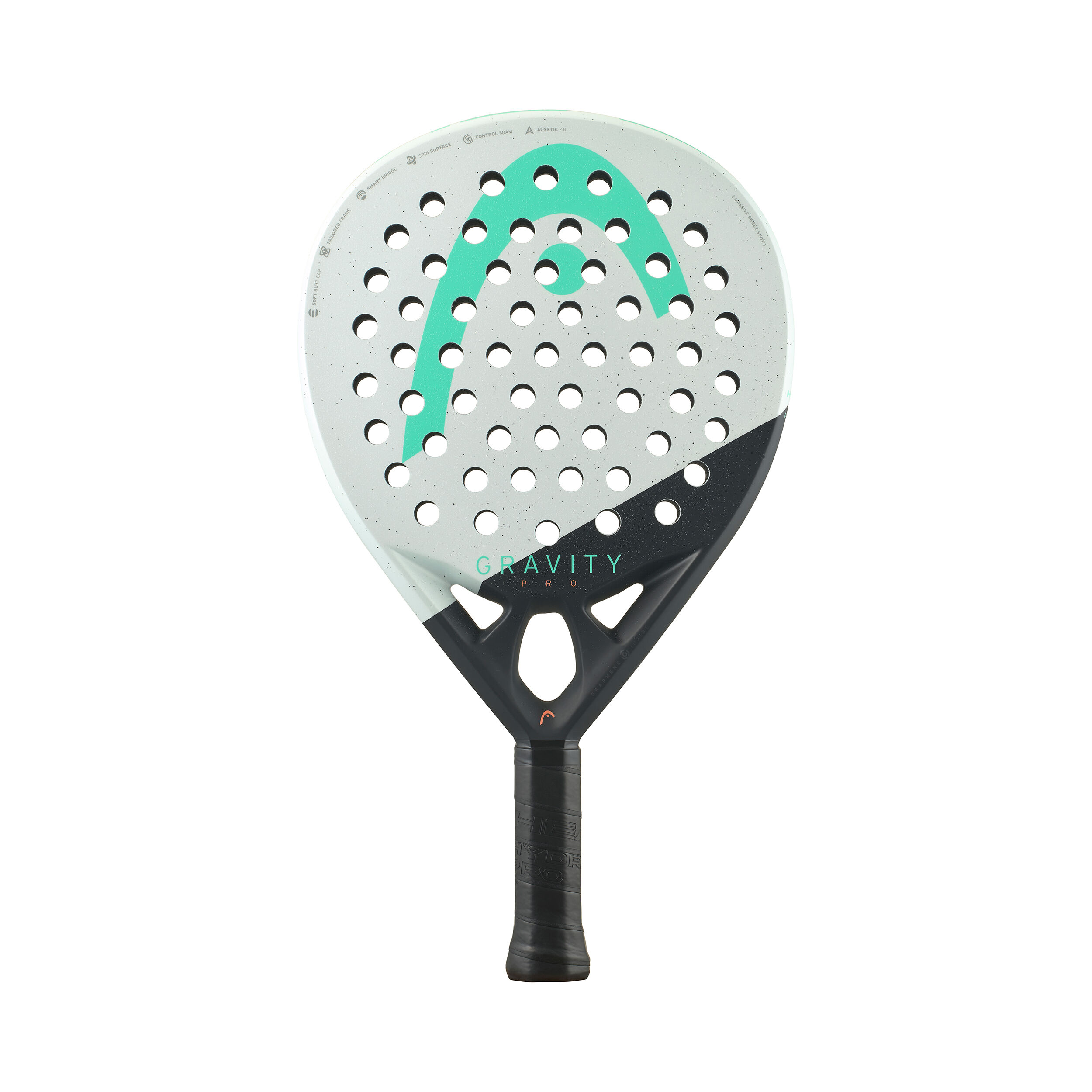 Raquetero head gravity top