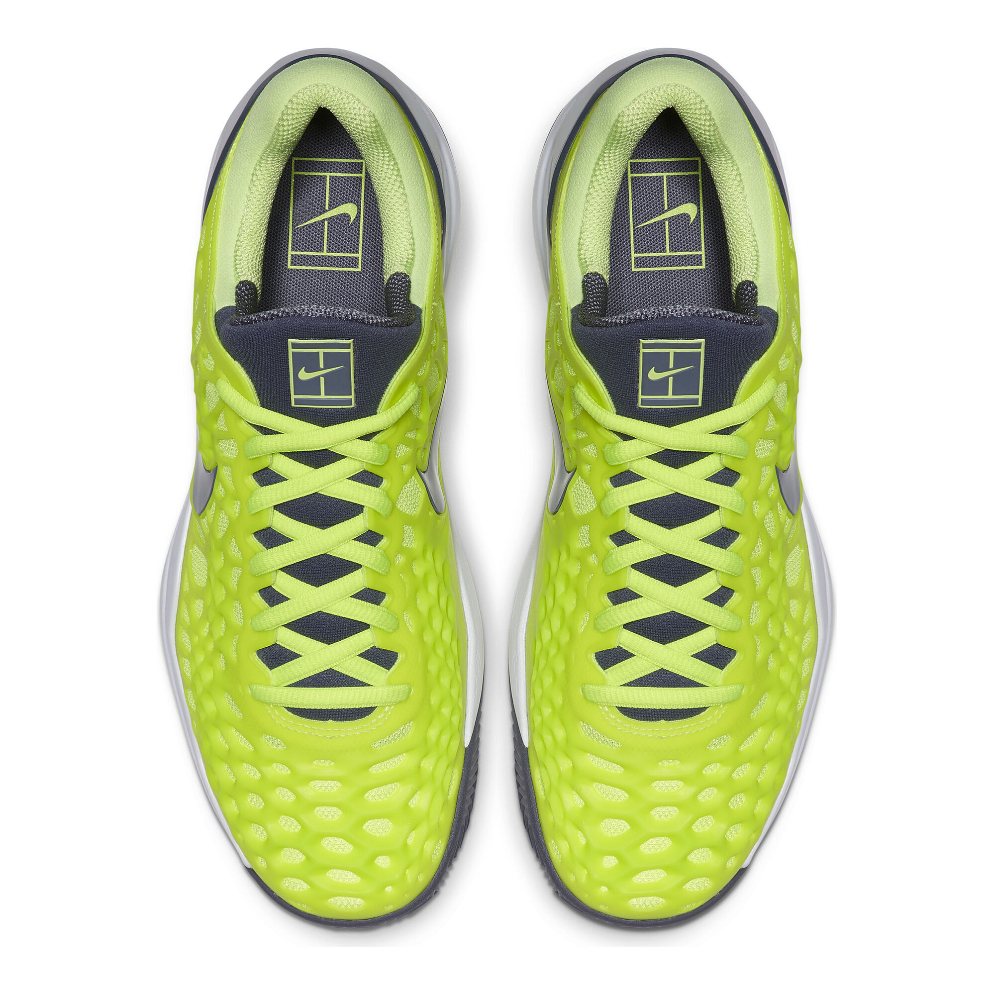 Nike Zoom Cage 3 Zapatilla Tierra Batida Hombres - Amarillo Limón, Gris Oscuro compra online | Tennis-Point