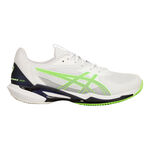 Zapatillas de tenis ASICS ASICS Solution Speed FF3 Zapatilla Tierra Batida Hombres-Blanco,Verde Neón