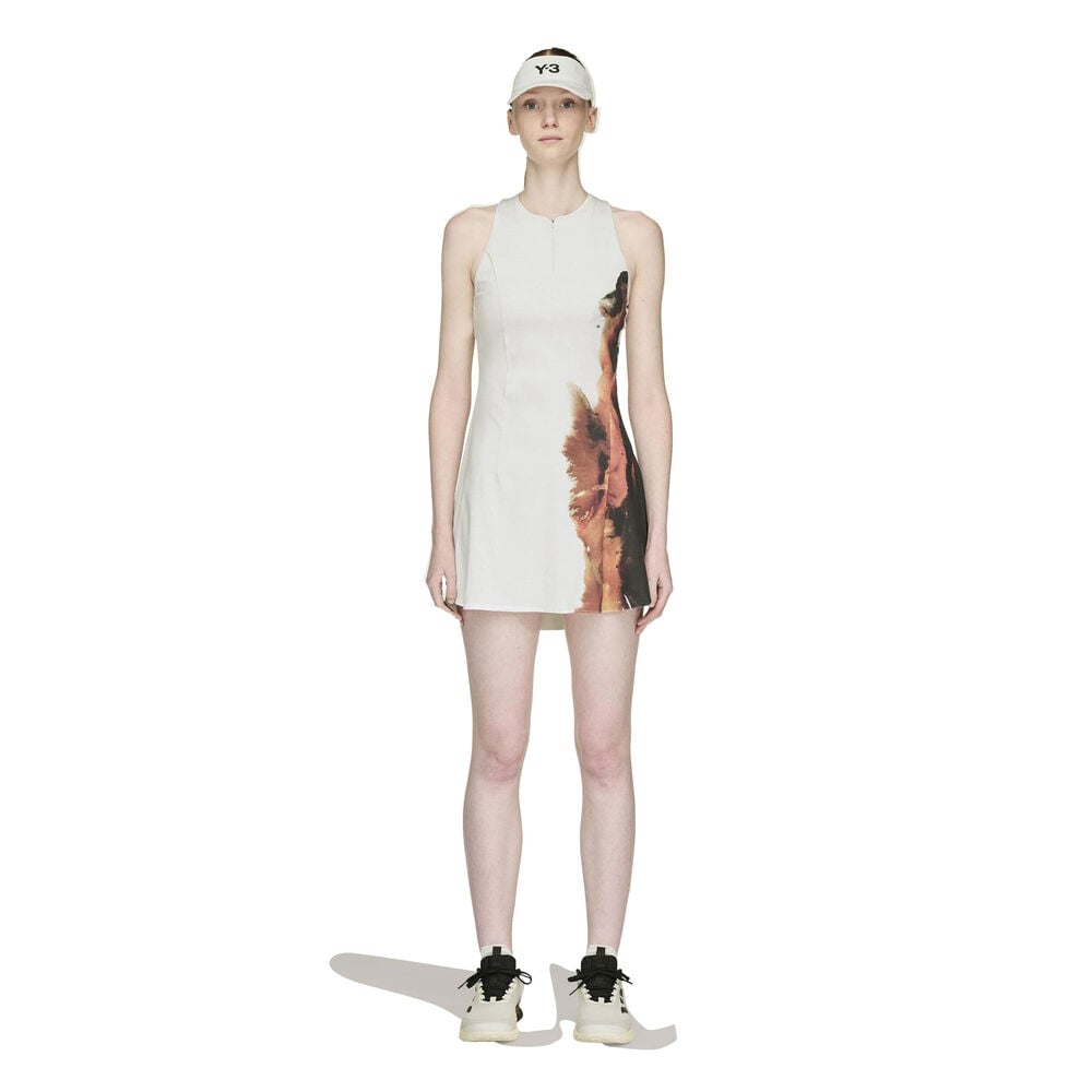adidas Y-3 Wow Vestido Mujeres-Crema,Multicolor