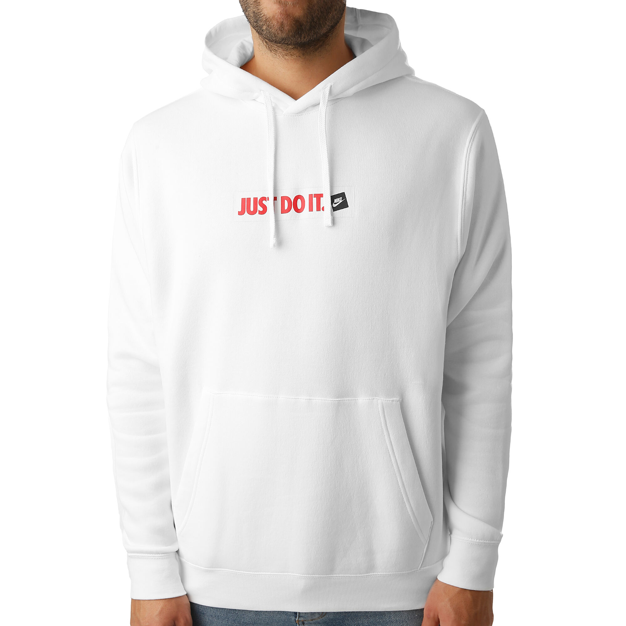 Nike Sportswear Just Do It Sudadera Con Capucha Hombres - Blanco, Rojo compra Tennis-Point