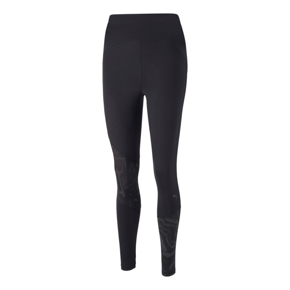 Puma Graphic Highwaist 7/8 Malla Mujeres - Negro