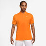 Dri-Fit Victory Court Solid Polo Hombres - naranja, blanco
