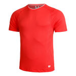 Ropa Wilson Wilson Players Seamless Crew 2.0 Camiseta De Manga Corta Hombres-Rojo