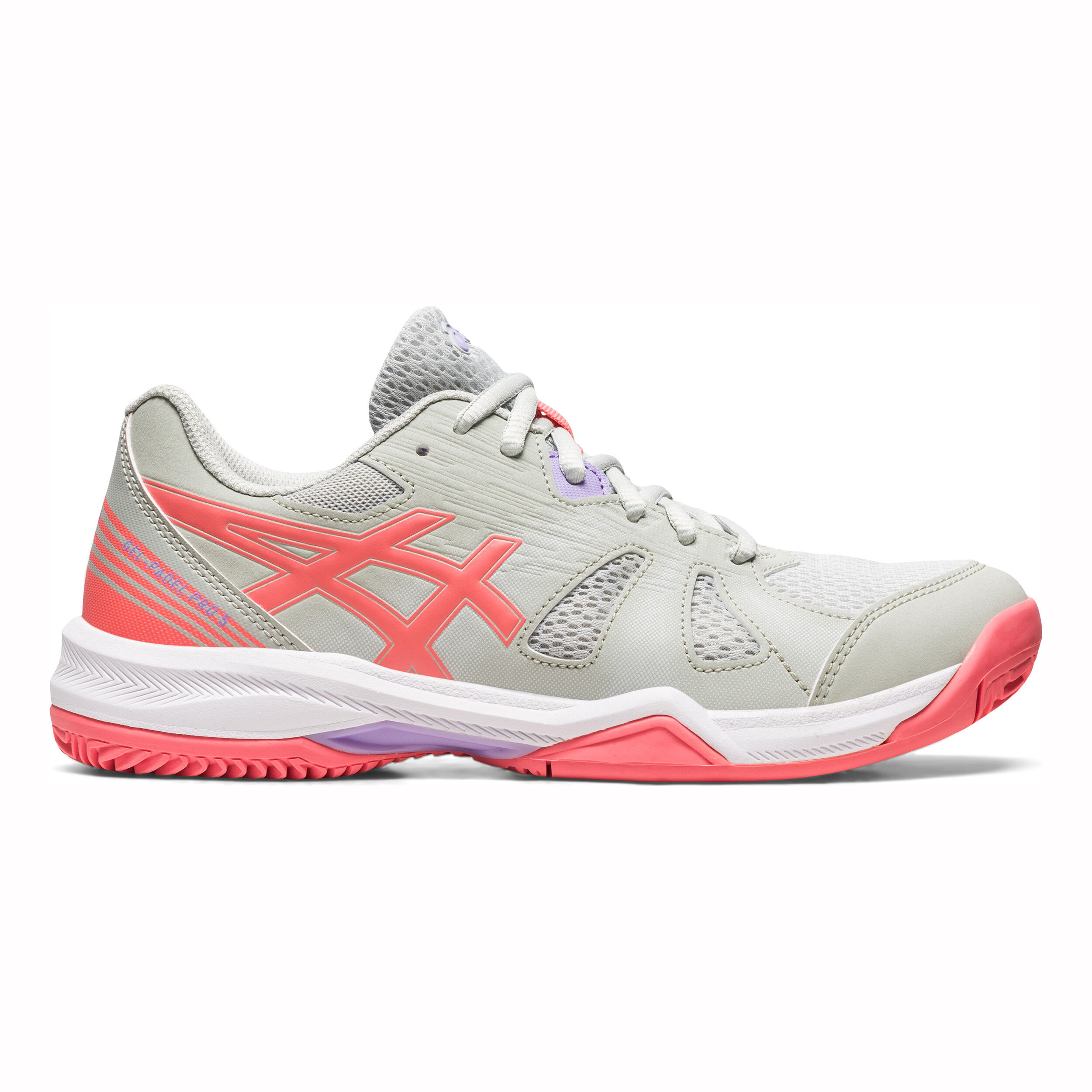 Buy ASICS Gel Padel Pro 5 Zapatilla De Padel Mujeres Gris Claro Coral online Tennis Point ES
