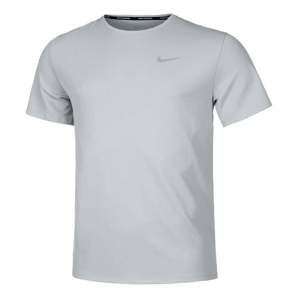 Nike Dri-Fit Miler Dri-Fit Miler UV Camiseta De Running Hombres - Gris Claro