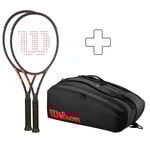 Pack Raqueta + Raquetero Wilson 2x CLASH 100 V3.0 FRM