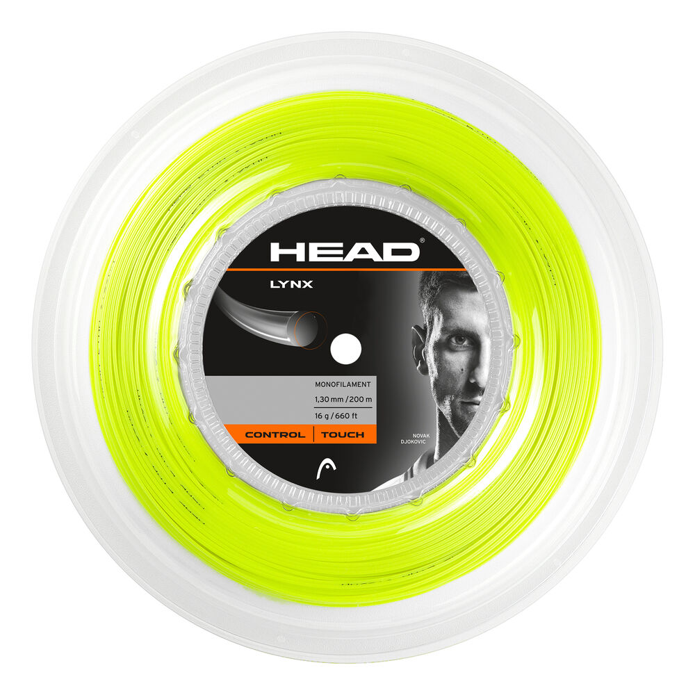 HEAD Lynx Bobinas De Cordaje 200m - Amarillo Neón