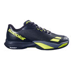 Zapatillas de tenis Babolat Babolat Jet Mach 4 Zapatilla tierra batida Hombres - negro, amarillo ne&oacute;n