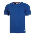 Ropa Wilson Wilson Court Performance Crew Camiseta de manga corta Hombres - azul, 