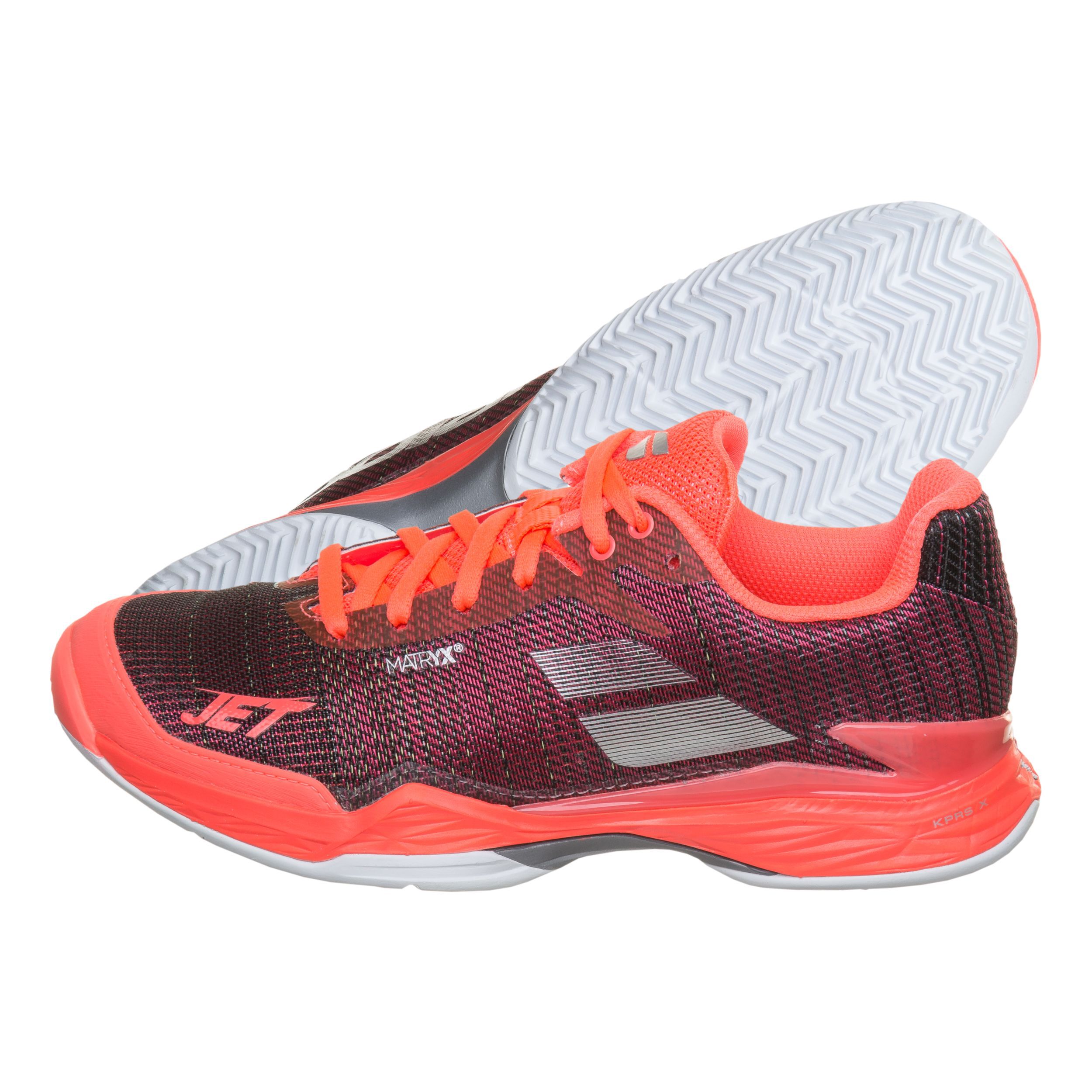 Buy Babolat Jet Mach II Clay Zapatilla Tierra Batida Mujeres Rojo Negro online Tennis Point ES