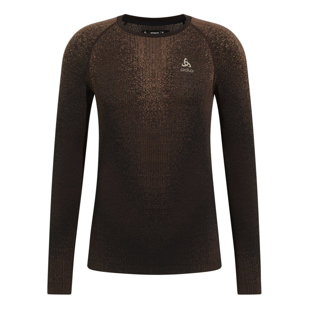 Odlo Performance Warm Blackcomb Crew Neck Chaleco Hombres-Marrón