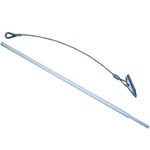 Accesorios de pista Tegra Tegra Anclaje De Cable De Acero Con Herramienta De Ayuda De Hierro-Plateado