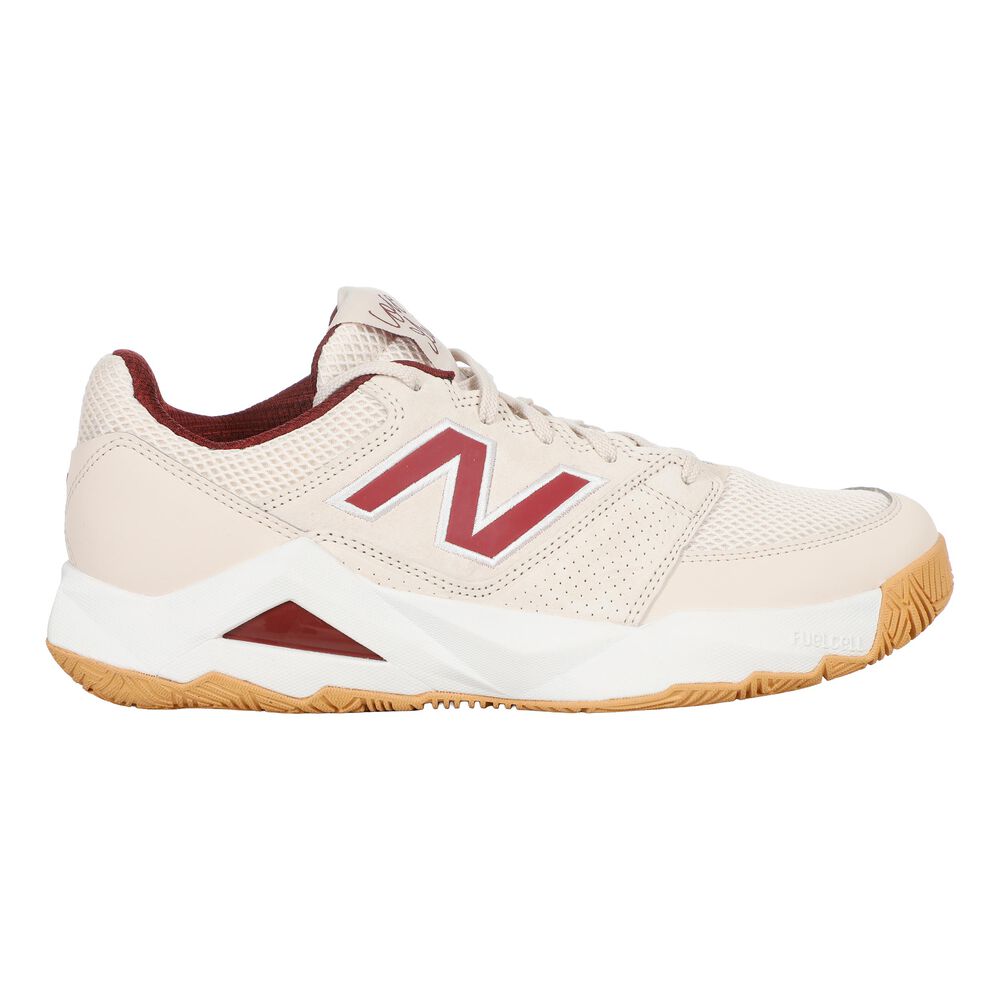 New Balance Coco Del Ray Zapatilla Todas Las Superficies Hombres-Blanco,Rojo Oscuro