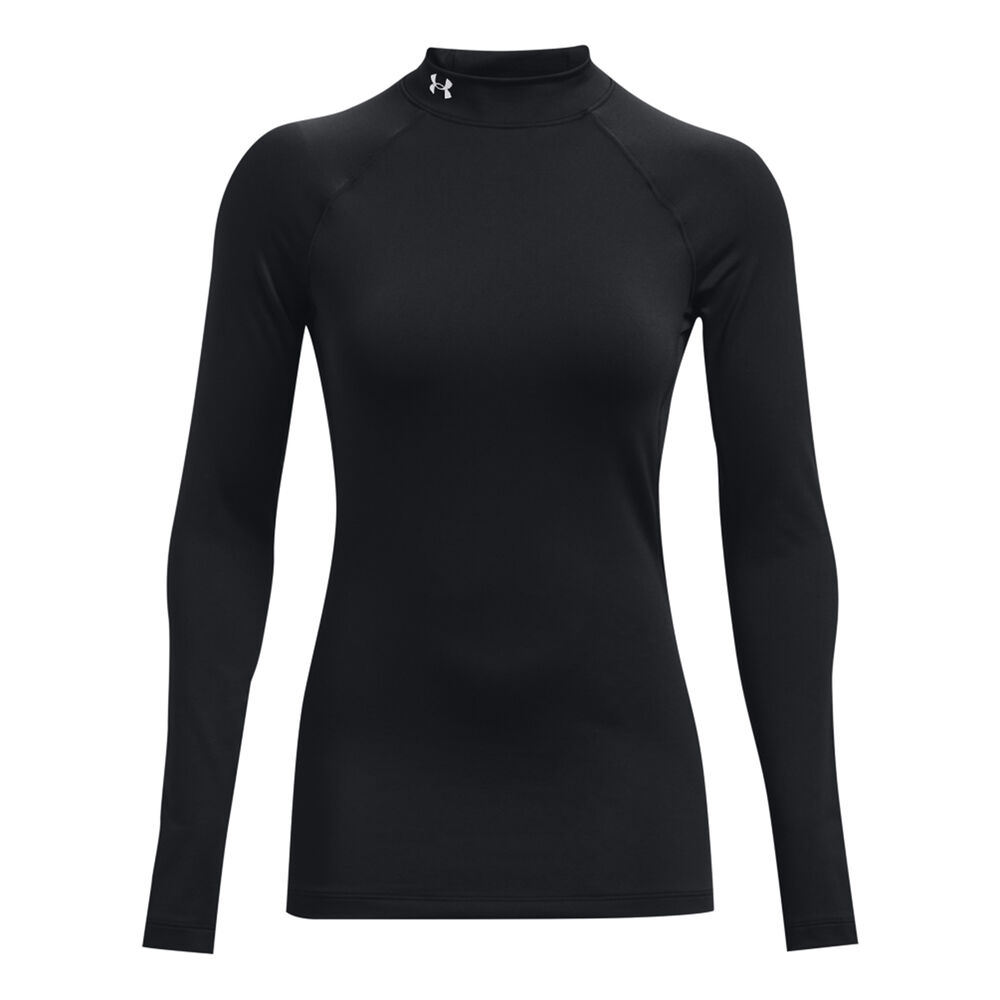 Under Armour Coldgear Authentics Mockneck Camiseta De Manga Larga Mujeres - Negro