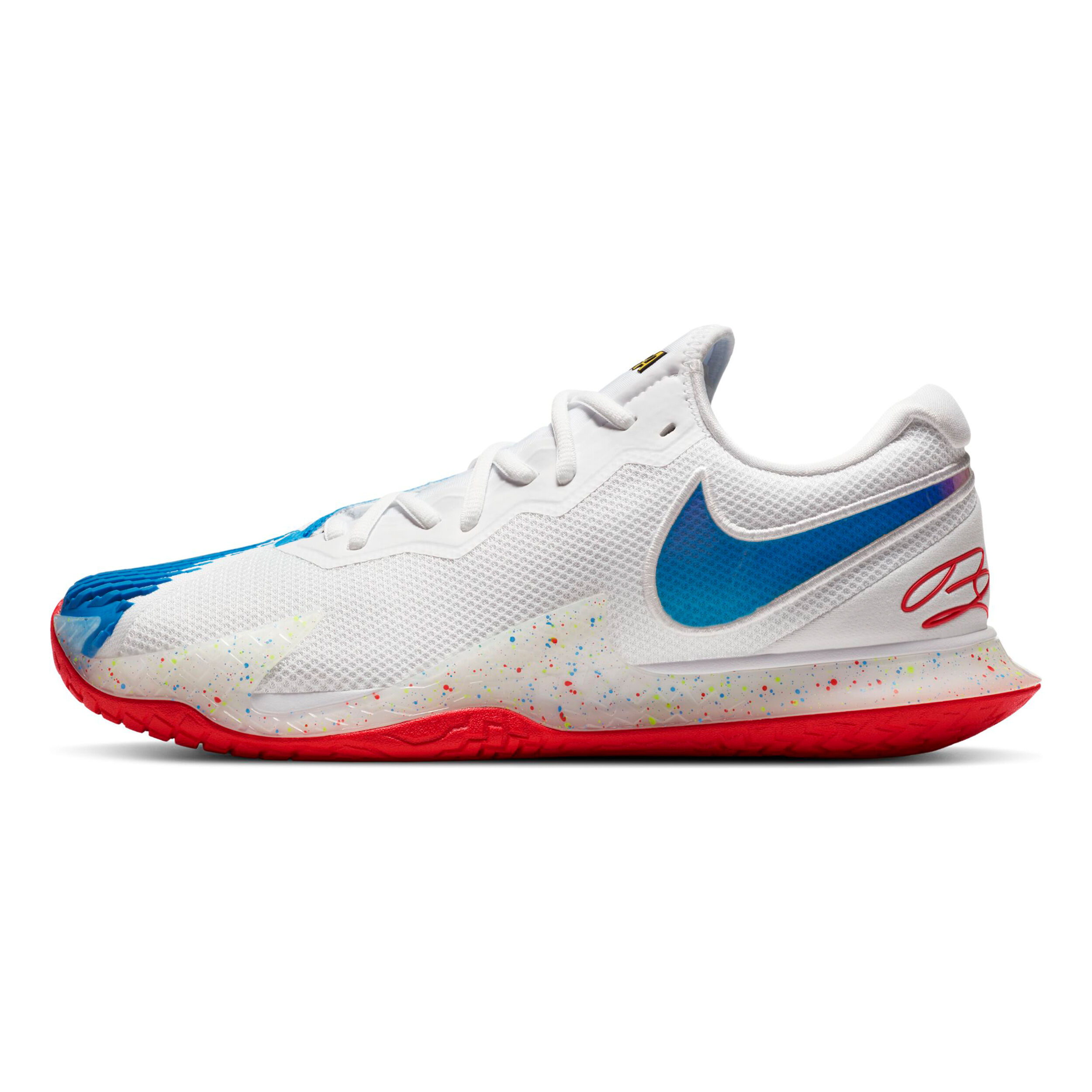 Rafael Nadal Air Zoom Vapor Cage 4 Mario Zapatilla Todas Las Superficies Hombres Blanco Azul Claro