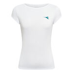 Ropa de tenis Diadora Diadora Court Camiseta de manga corta Mujeres-blanco