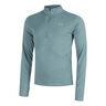 Launch Quarter-Zip Camiseta de running Hombres - azul-gris, 