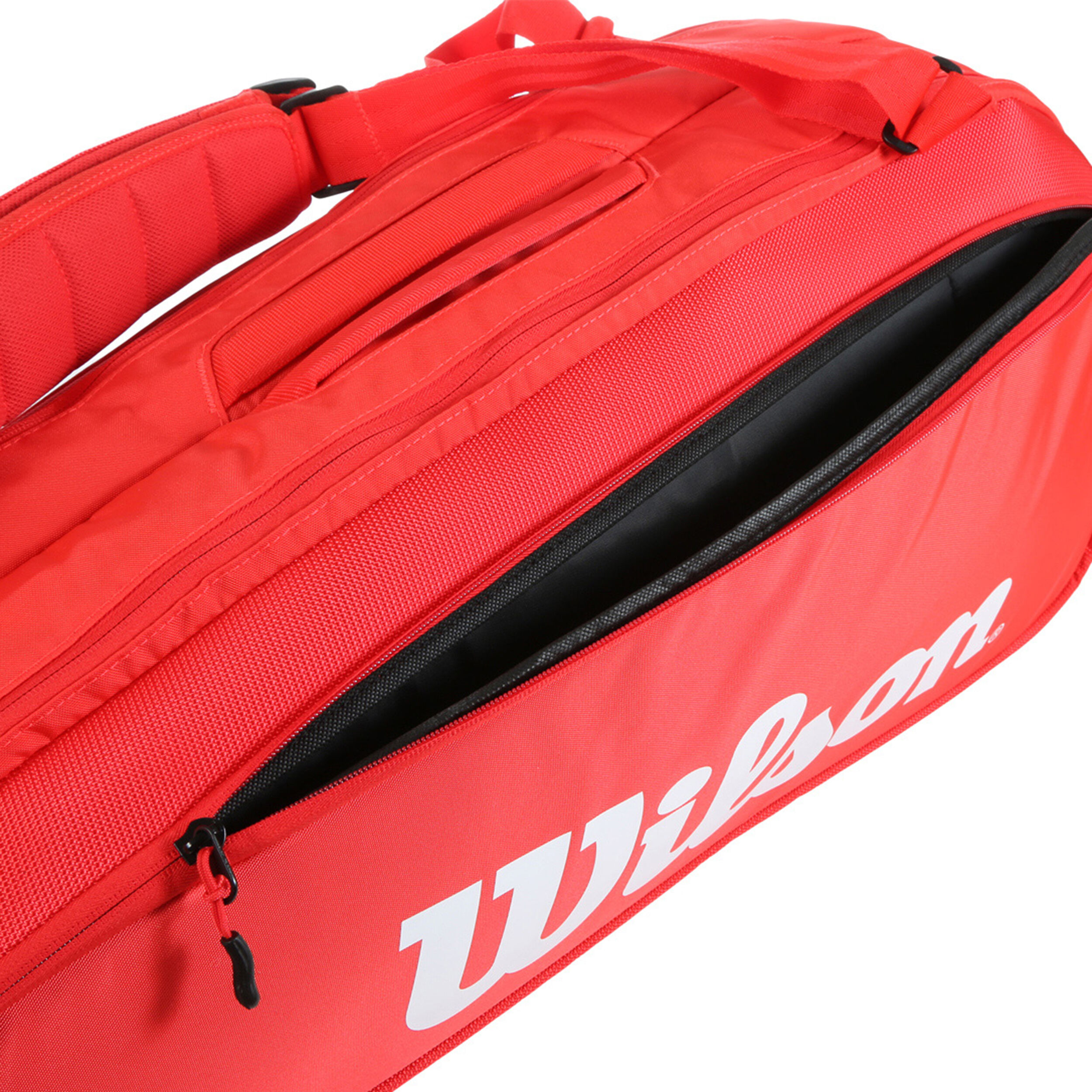 Buy Wilson Super Tour Raquetero De 6 Rojo Blanco online Tennis