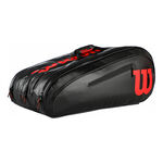Bolsas De Tenis Wilson Elite 15 Pack SMU Black/ Red