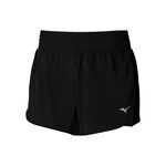 Ropa Mizuno Mizuno 2in1 4.5 Pantalones Cortos Mujeres-Negro