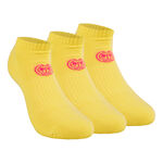 Ropa BIDI BADU BIDI BADU Leana No Show Tech Calcetines Deporte Pack De 3 Mujeres-Amarillo,Rosa