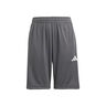 Essentials 3Stripes Shorts Niños-Gris Oscuro