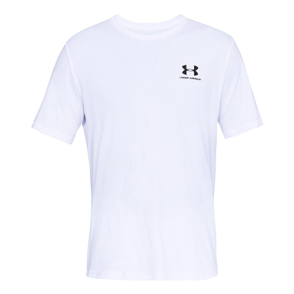 Under Armour Sportstyle Left Chest Camiseta De Manga Corta Hombres-Blanco,Negro