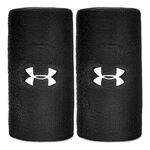 Ropa Under Armour Under Armour 6in Performance Cinta para sudor Pack de 2 Unisex - negro, blanco
