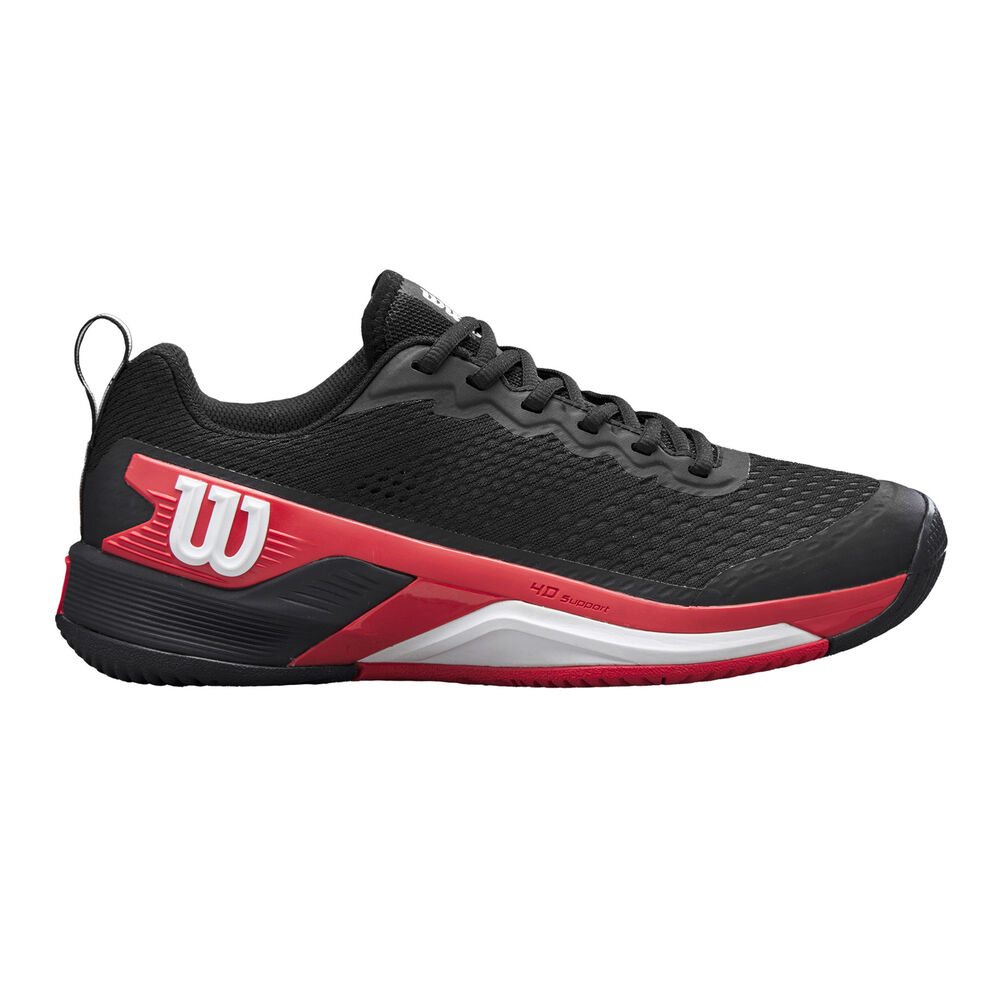 Wilson Rush Pro 4.5 Zapatilla Todas Las Superficies Hombres-Negro,Rojo