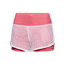 Efia Tech (2in1) Shorts Mujeres-Coral,Blanco