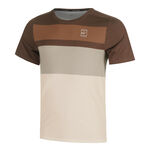 Ropa Nike Nike Court Dri-FIT Advantage Print Camiseta De Manga Corta Hombres-Marrón