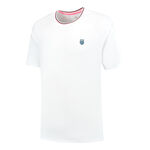 Ropa K-Swiss K-Swiss Hypercourt Mesh Crew Camiseta De Manga Corta Hombres-Blanco