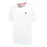 Hypercourt Mesh Crew Camiseta De Manga Corta Hombres-Blanco