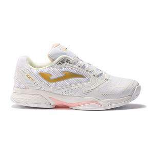 Joma T.Set Zapatilla Tierra Batida Mujeres - Blanco, Dorado