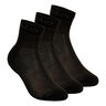 Quarter Active Calcetines Deporte Pack De 3-Negro