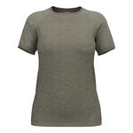 Ropa Odlo Odlo Essential Seamless Camiseta De Running Mujeres-Caqui