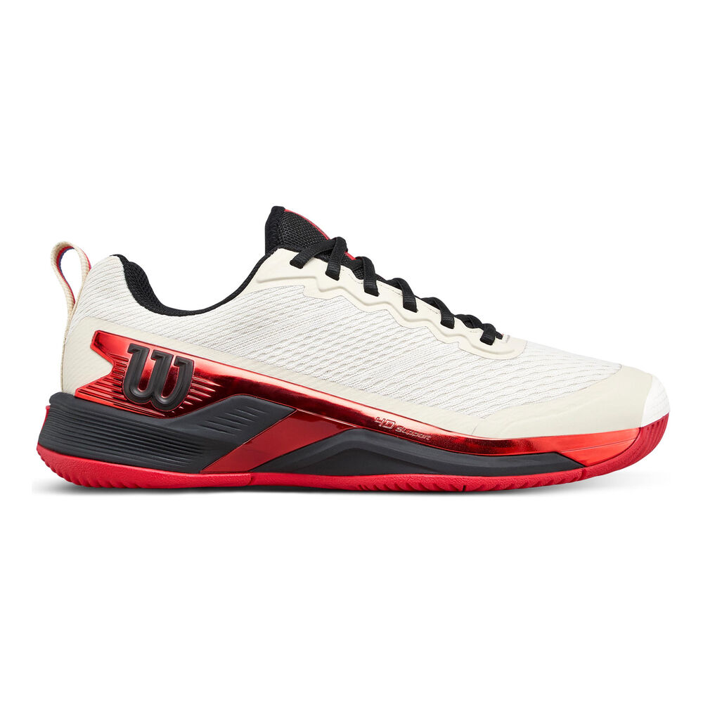 Wilson Rush Pro 4.5 Zapatilla Todas Las Superficies Hombres-Crema,Rojo