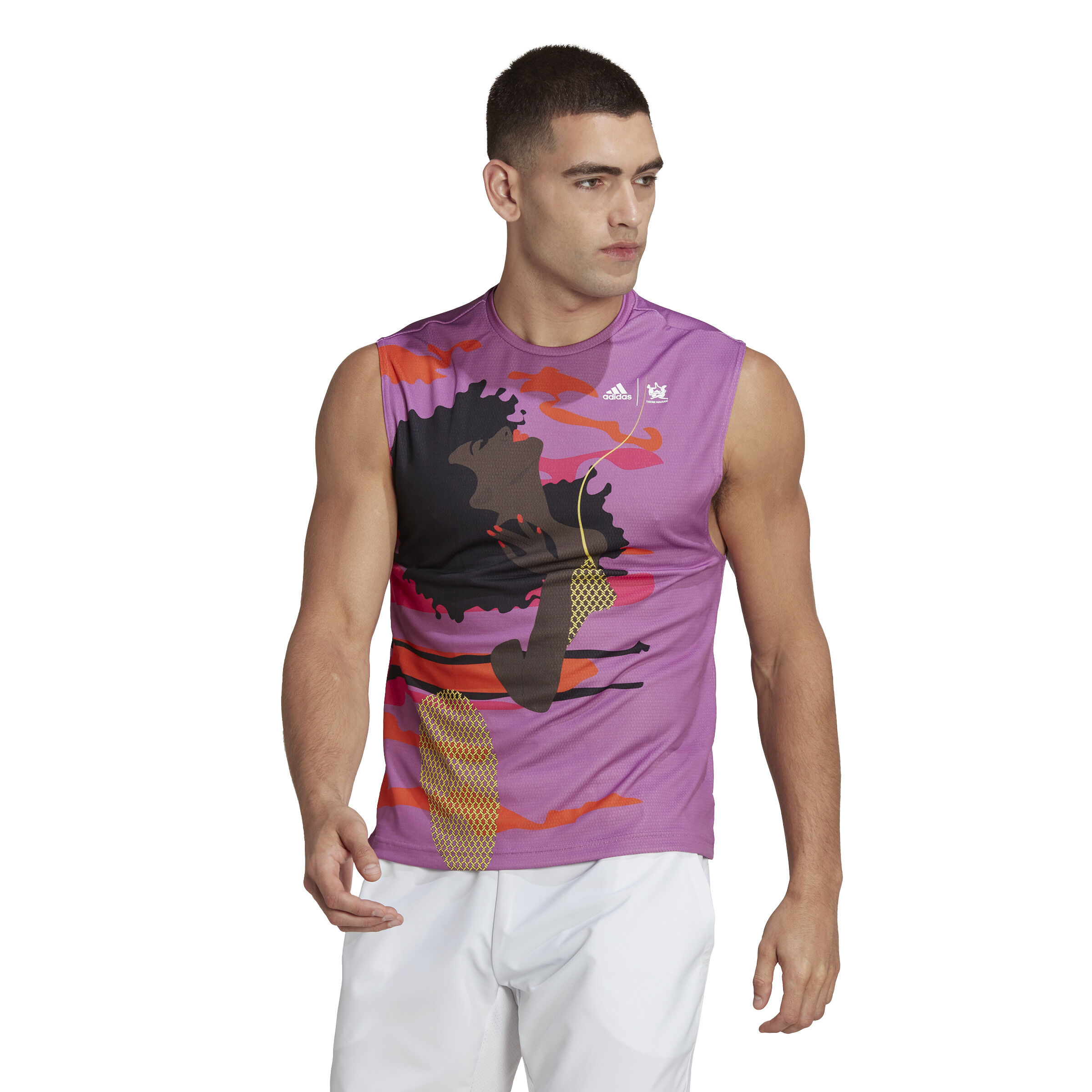 Buy adidas New York Unitefit SVL Camiseta De Tirantes Hombres Lila Multicolor online Tennis Point ES