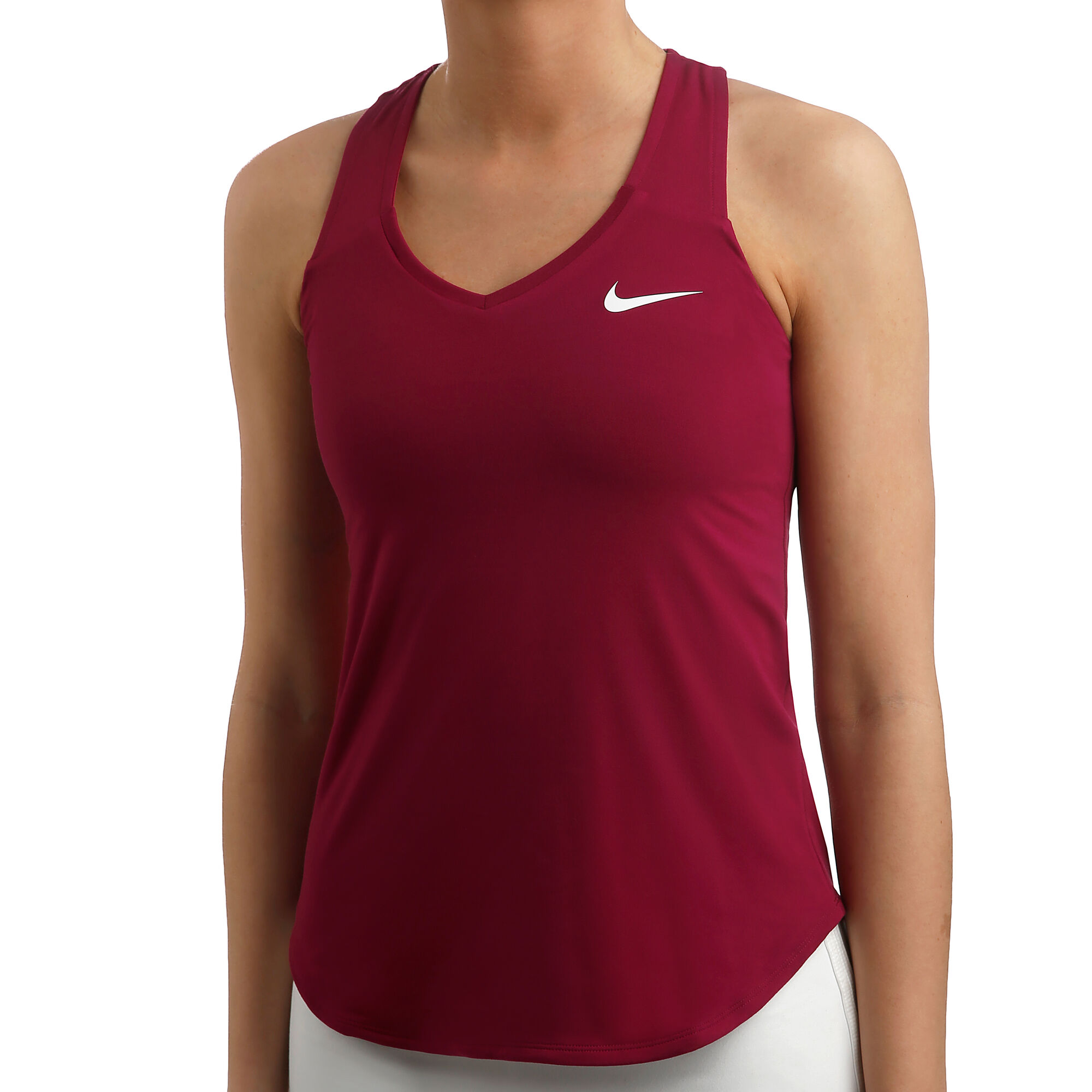 Nike Court Pure Camiseta De Tirantes Mujeres Berry, Blanco compra online | Tennis-Point