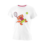 Ropa Wilson Wilson Tabby Tech Camiseta De Manga Corta Chicas-Blanco,Multicolor
