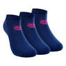 Leana No Show Tech Calcetines Deporte Pack De 3 Mujeres-Azul Oscuro,Rosa