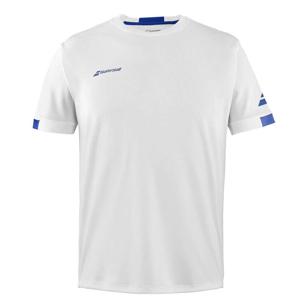 Babolat Play Crew Neck Camiseta De Manga Corta Hombres-Blanco
