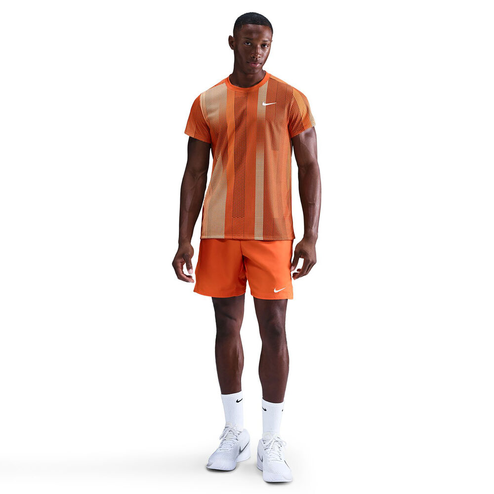 Nike Court Victory Dri-Fit 7in Shorts Hombres - naranja, blanco