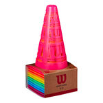 Equipo de entrenamiento Wilson Wilson Safe Cones Cono De Señalización Pack De 12-Multicolor